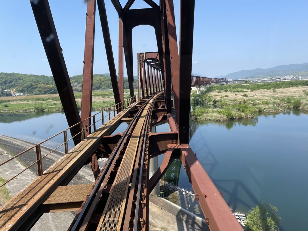 高梁川の鉄橋
