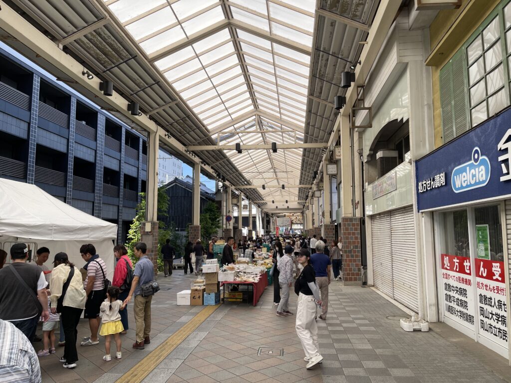商店街の終わり側からの写真