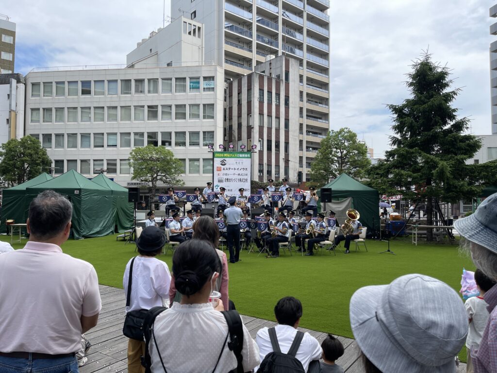 阿知テラス広場：倉敷市消防音楽隊