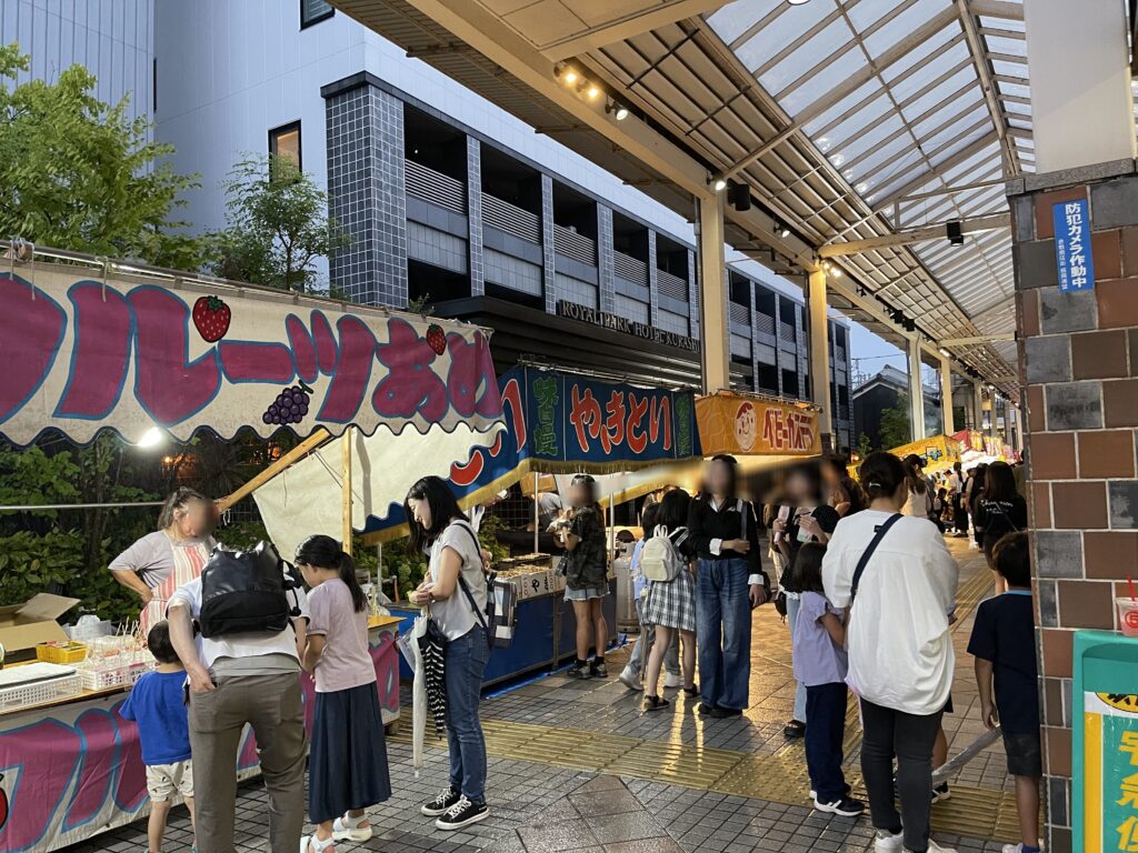 元天満屋前　昔は一番の混雑ポイントだった