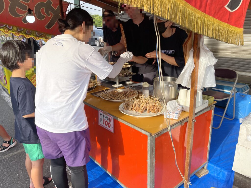 焼き鳥の屋台