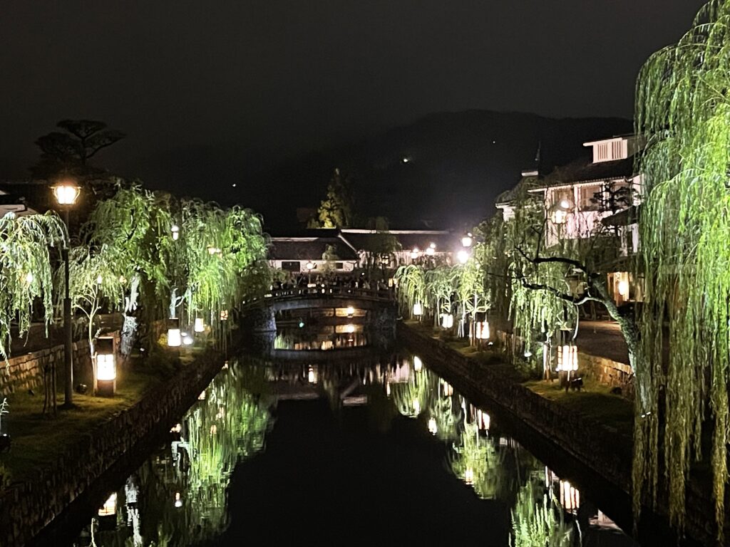 倉敷川の夜景